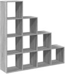 vidaXL Raumteiler B&uuml;cherregal 4 Stufen, Standregal Treppenregal f&uuml;r Wohnzimmer