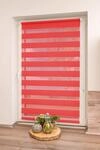 K-Home Klemmfix Doppelrollo Madrid ohne Bohren Rot 40 x 150 cm (B x L)