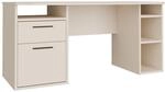 Forte TEZAUR Schreibtisch 160, moderner Schreibtisch mit Schublade, T&uuml;r und vielen