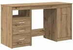 vidaXL Schreibtisch mit Schrank Artisan Oak Engineered Wood