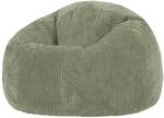 Icon Kingston Sitzsack Cord, Salbeigr&uuml;n, Sitzsack Erwachsene mit F&uuml;llung, Bean Bag,