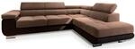 Masseno Ecksofa Selva R-S mit Schlaffunktion L-Form, Glamour Sofa mit...