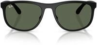 Ray-Ban Unisex Performance Full Rim - Sonnenbrille, Sandschwarz - Dunkelgr&uuml;n, 59 mm