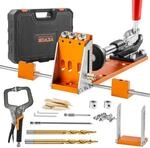 VEVOR Pocket Hole Jig Kit Dreitaschenloch mit Schraubenschl&uuml;ssel &