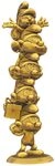 Plastoy Collectoys - Schl&uuml;mpfe S&auml;ule Gold
