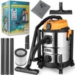COIL Nass- & Trockensauger 1300W 25L Industriestaubsauger mit Steckdose &