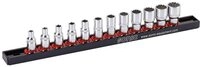 Sonic 101201 1/4 Zoll Nuss Set 12Kant auf Steckleiste 4 4,5 5 5,5 6 7 8 9 10 11 12