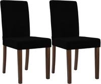 CLP Esszimmerstuhl 2er Set gepolstert mit Lehne Ina, K&uuml;chenstuhl mit Bezug aus...