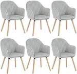WOLTU Esszimmerst&uuml;hle 6er Set, f&uuml;r Schlafzimmer K&uuml;che Wohnzimmer,...