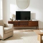 IDIMEX Lowboard Adamo 180 cm aus Massivholz, Kastanie Finish - TV Kommode mit