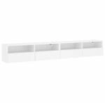vidaXL TV Wandschrank 2 STK., TV Schrank mit viel Stauraum, Wandmontage