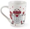 Excelsa, Set 4 Becher Snowman, 38 Cl.38, Steingut