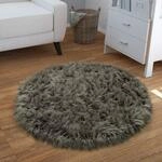 Paco Home Kunstfell Fellteppich Imitat Sitzkissen Herzform Rund Versch. Formen