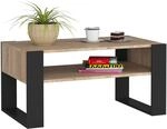 AKORD Couchtisch Holz DOMI mit einem Regal | 92x45x53cm | F&uuml;r Wohnzimmer 