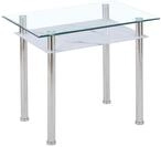 Euro Tische HOOZ Esstisch Glas mit 6mm Sicherheitsglas & Facettenschliff - Glastisch