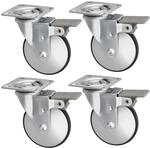 Sotech 4er Set Design-M&ouml;belrolle LINDAU mit Bremse (&Oslash; 75 mm, 35 Kg...