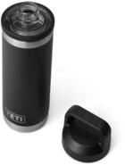 YETI Rambler Trinkflasche 18 oz (532 ml) Schwarz &ndash; Edelstahl Trinkflasche,