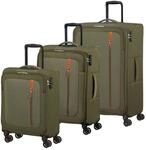 American Tourister Trolley Nitestream 3 PC Set A Olive/Orange olivgr&uuml;n 77cm