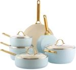 GreenPan Reserve Harteloxiertes Gesundes Keramische Antihaft-Kochgeschirr Set,10