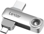 Lexar D50E 128 GB Dual-Laufwerk, USB-Stick, Bis zu 400 MB/s, USB-C/A | Lexar D50E 128
