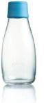 Retap ApS 0.3 Litre Small Borosilicate Glass Water Bottle, Light Blue