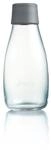 Retap ApS 0.3 Litre Small Borosilicate Glass Water Bottle, Grey
