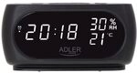 Adler AD 1186 LED Wecker mit Thermometer | Datumsanzeige |Raumluftfeuchtigkeit 