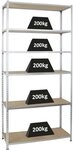 PROREGAL Schwerlastregal Giant MULI | HxBxT 250x120x50cm | 6 Fachb&ouml;den | Fachlast