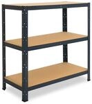 shelfplaza Home 100x110x60 cm Schwerlastregal in anthrazit mit 3 B&ouml;den und 175...