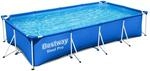 Bestway Steel Pro Frame Pool ohne Pumpe 400 x 211 x 81 cm , blau, eckig