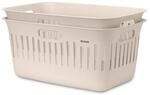 Brabantia Collect-It W&auml;schekorb 40 l (Soft Beige), 2er-Set, W&auml;schesammler f&uuml;r