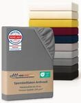 AM Qualit&auml;tsmatratzen Premium Spannbettlaken 120x200cm Baumwolle (200gsm) in