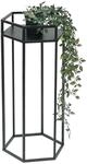 DanDiBo Blumenhocker Metall Schwarz 6eck Blumenst&auml;nder Beistelltisch 96453