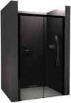 Bernstein Nischendusche DX906 Flex 1200 mm mit Soft-Close Schiebet&uuml;r, grauem 8...