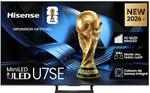 Hisense 85U7SE TV Mini-LED 4K 85 Zoll (215 cm) 144Hz Nativ (HSR 288Hz), 1300...
