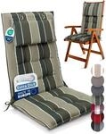 Beautissu Premium Hochlehner Auflage mit Kopfpolster 120x50cm Sun-HL &ndash; 8cm Dickes