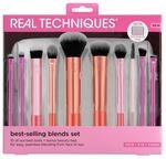 Real Techniques Blends Set, 10-Piece Makeup Brush Collection with Beauty Bag for Face