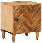 vidaXL Nachttisch Braun 40 x 33,5 x 46 cm Massivholz Mango, Moderner Nachttisch,