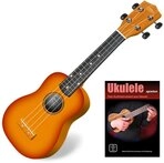 Classic Cantabile US-100 Sopran Ukulele Set - Ukulele f&uuml;r Anf&auml;nger mit...
