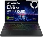 Lenovo Legion Pro 5 Gaming AI Laptop | 16" WQXGA OLED 240Hz | Intel Core Ultra 9