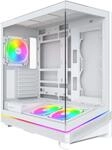 MONTECH Sky 3 ATX PC-Geh&auml;use, Panorama-Glas, Verstellbarer Luftstrom,