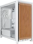 CORSAIR Frame 4000D Wood RS Mid-Tower-ATX-PC-Geh&auml;use &ndash; Wei&szlig; & Eiche