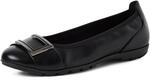 MARCO TOZZI Damen Ballerinas mit Zierschnalle Elegant, Schwarz (Black), 36 EU