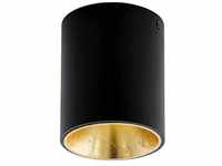 EGLO LED Deckenleuchte Polasso, Deckenlampe aus Metall in Schwarz und Gold,