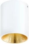 EGLO LED Deckenleuchte Polasso, Deckenlampe aus Metall in Wei&szlig; und Gold,