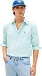 Tommy Hilfiger Herren Hemd Flex Poplin Classic aus Baumwolle, T&uuml;rkis (Arctic