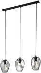 EGLO Pendellampe Newtown, 3 flammige Vintage Pendelleuchte, Retro H&auml;ngelampe aus