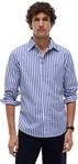Tommy Hilfiger Herren Hemd Flex Poplin Classic aus Baumwolle, Mehrfarbig (Wedge