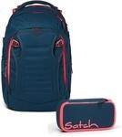 Satch Match Schulrucksack Set 2tlg. mit Schlamperbox (Pink Phantom)