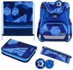 herlitz Schulranzen Set 6-teilig Blue Goal Ergonomische Ultraleichte Schultasche